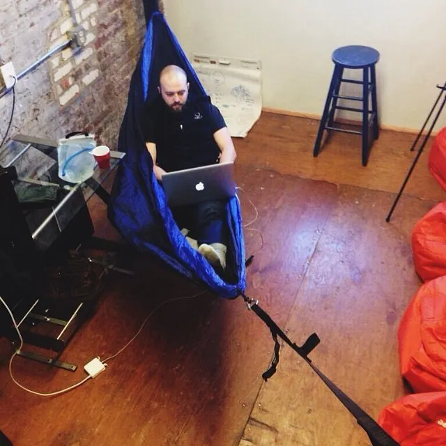 @charlestm in his happy place. It is Friday, after all