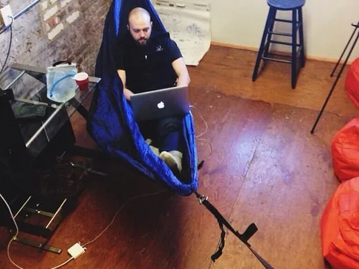@charlestm in his happy place. It is Friday, after all