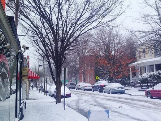 From our morning coffee run. We'd just like to point out that it was 73 degrees