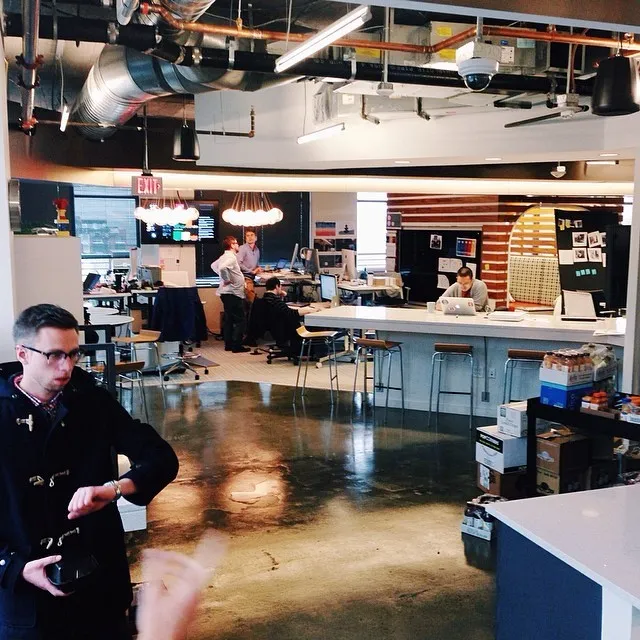 From our trip to Capital One Labs in DC today. Thanks to our buddy @bwbishop for