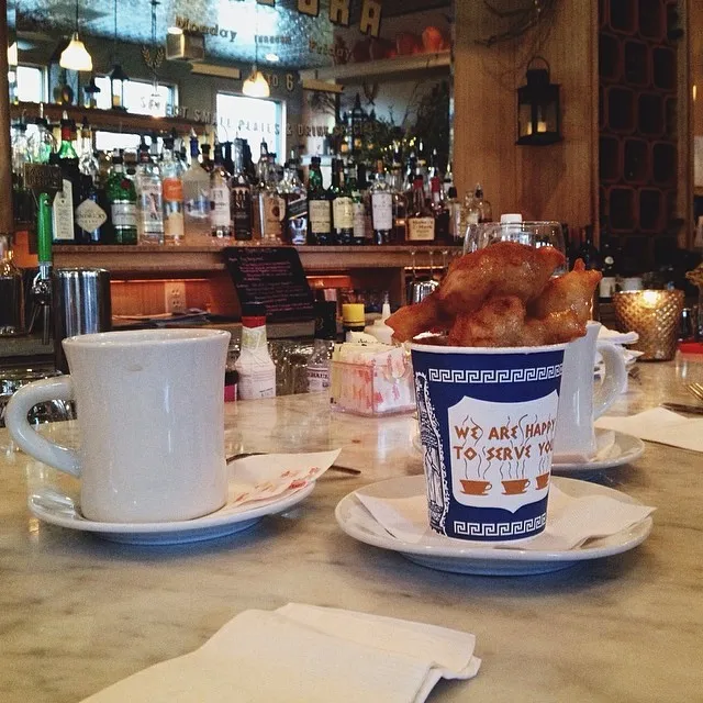 Pro tip: When you go to Stella's and get coffee, you must also get loukoumades.