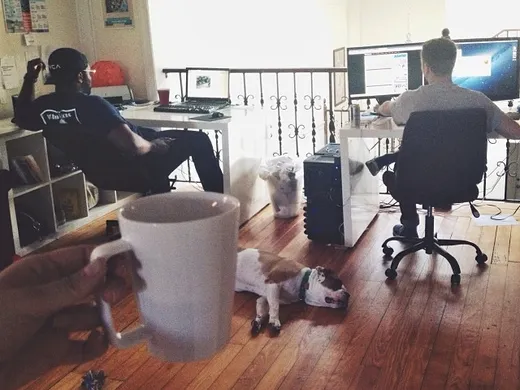 Sunday Funday here at 80amps. We have our coffee & #sounds4work to get us in gea