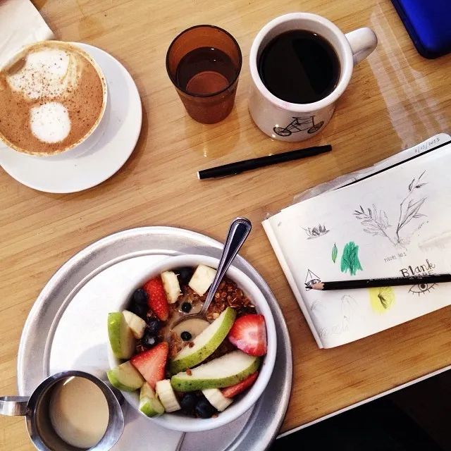 Starting Tuesday the right way. (at Lamplighter Roasting Co.)