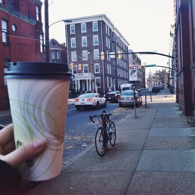 Getting fueled and staying warm with the help of Harrison St. coffee this mornin